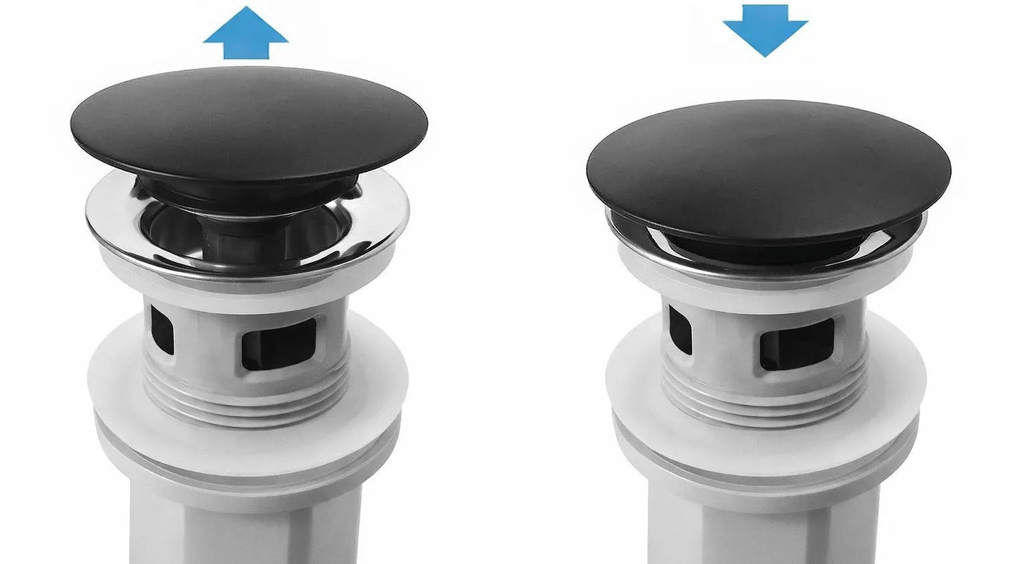 Waschbecken-Siphon Klik-Klak Universal REA Flow Black  5