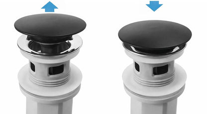 Waschbecken-Siphon Klik-Klak Universal REA Flow Black  5