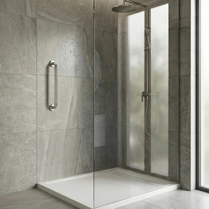 Gerader Haltegriff fürs Badezimmer Chrome 40cm  5