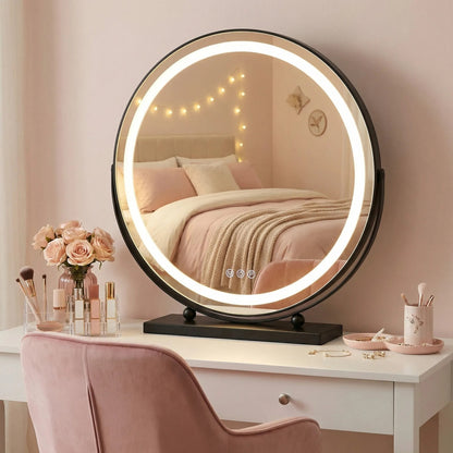 Spiegel LED MAKE-UP Black 50 cm  5