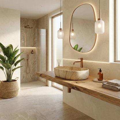Aufsatzwaschbecken Rea Nadia 60 Sahara  5