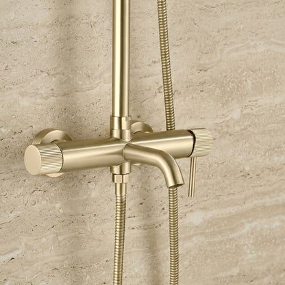 Duschgarnitur Rea Lungo Stripe Brush Gold  5