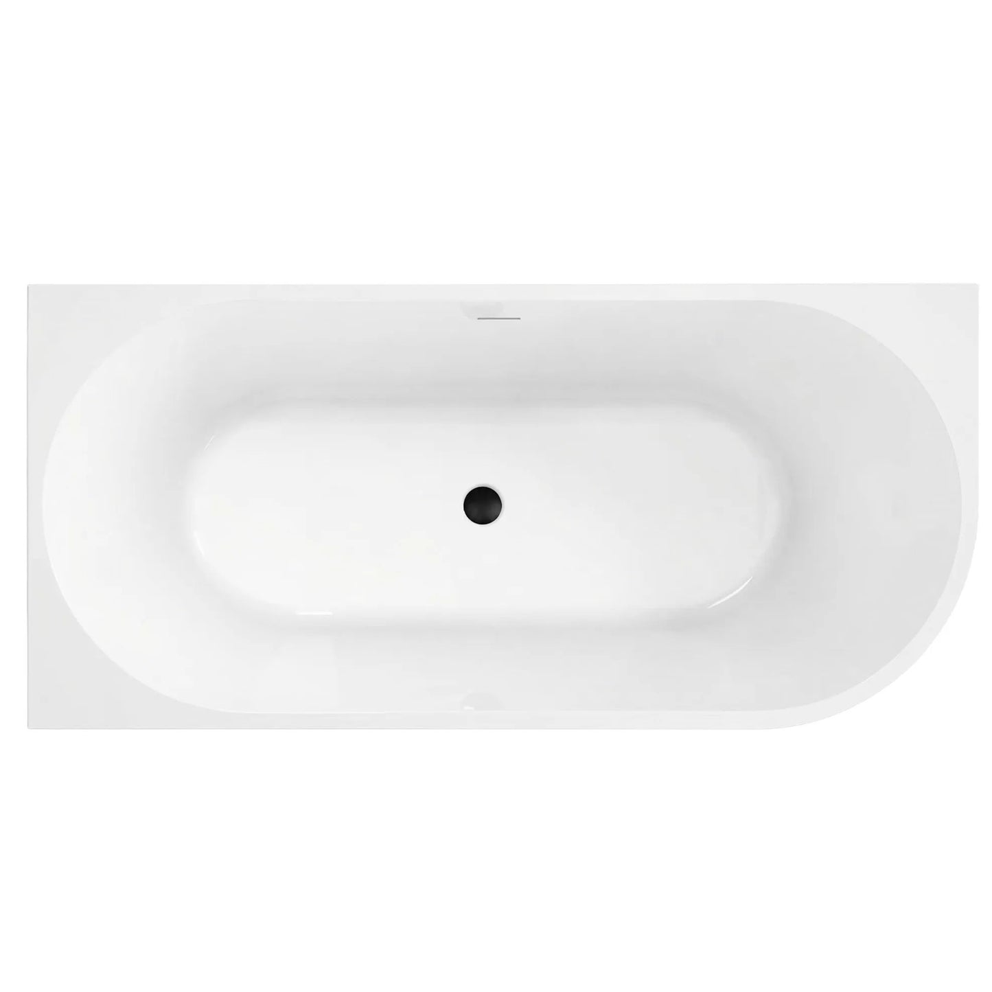 Acryl Eckbadewanne SYDNEY BELLANTO LEFT 170cm Schwarze Stöpselabdeckung 5