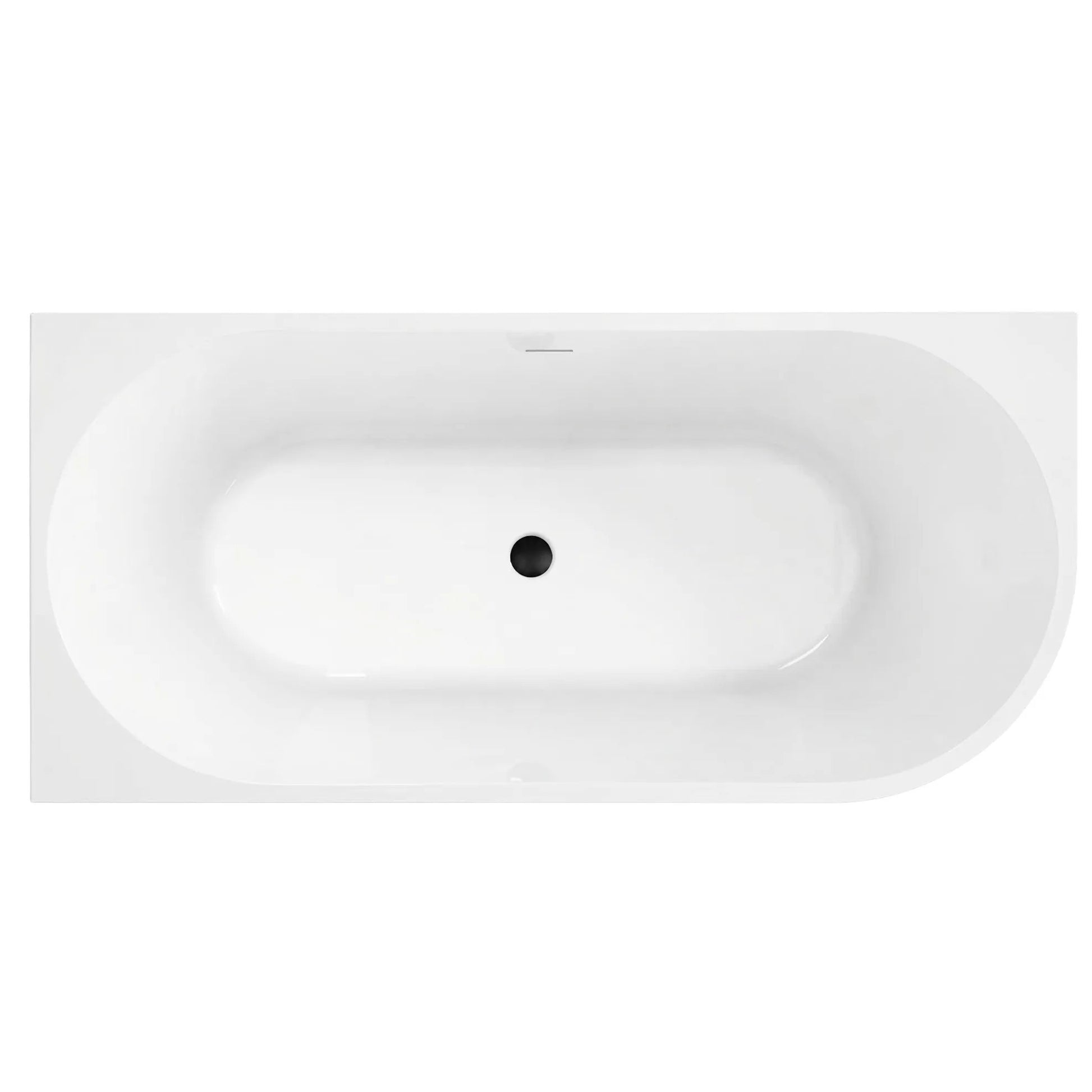 Acryl Eckbadewanne SYDNEY BELLANTO LEFT 170cm Schwarze Stöpselabdeckung 5