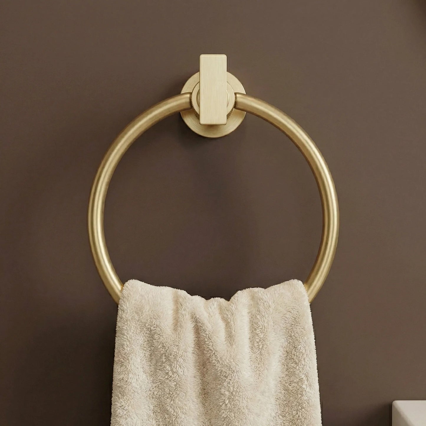 Handtuchhalter Ring 81307 Rivo Brush Gold  5