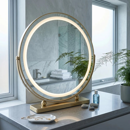 Spiegel LED MAKE-UP L.Gold 50 cm  5
