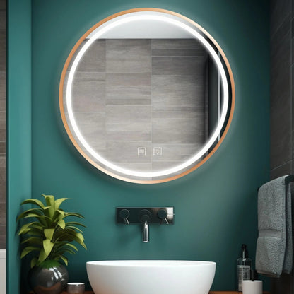 Spiegel LED 70cm MMJ BRUSH COPPER  5