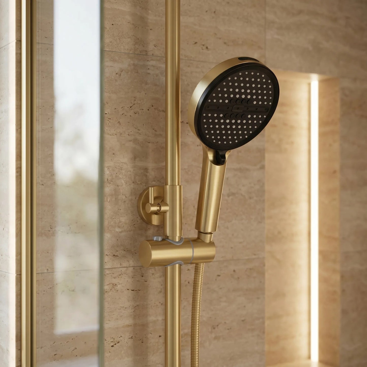 Duschgarnitur Rea Prime Brush Gold  5