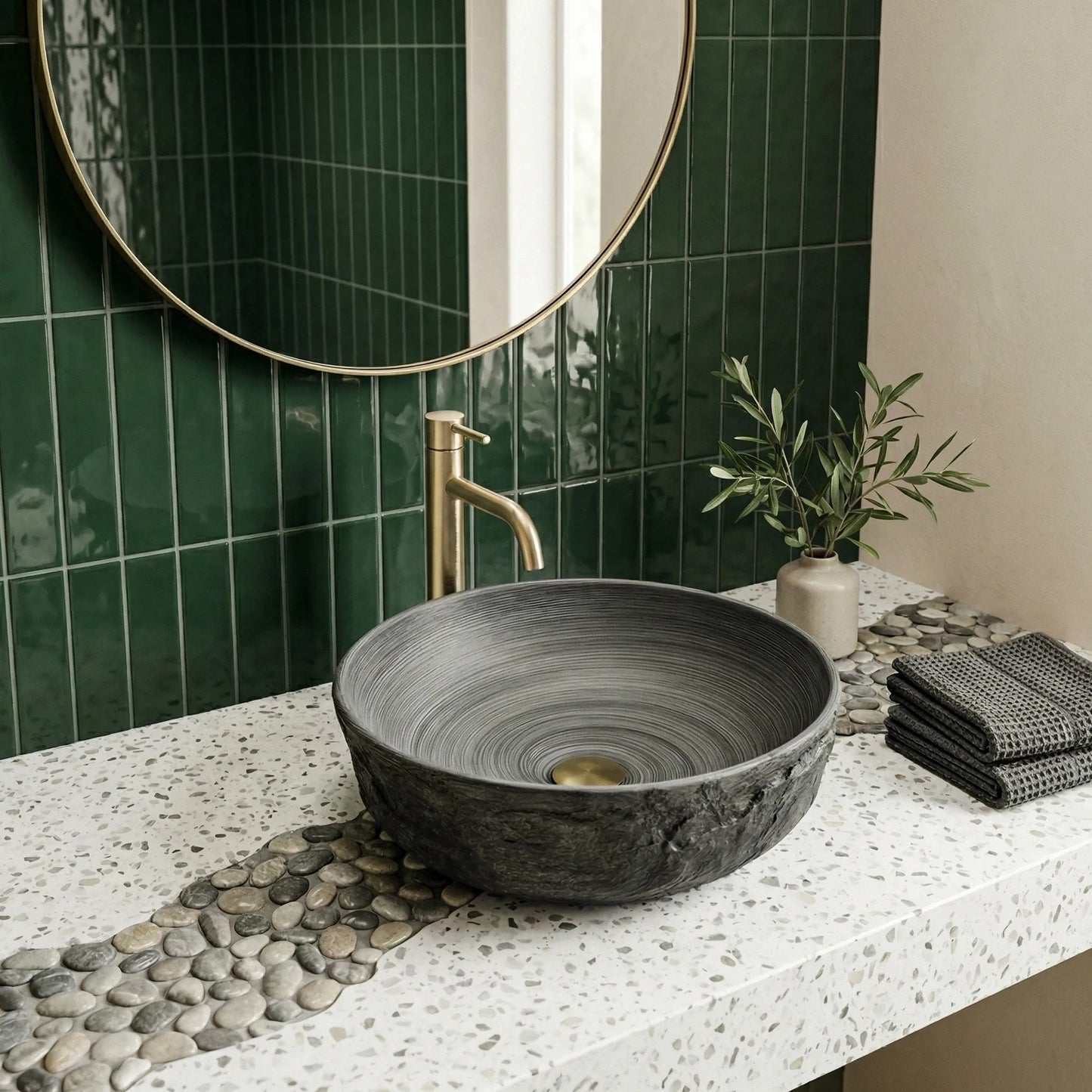 Aufsatzwaschbecken Rea Babilon Silver  5