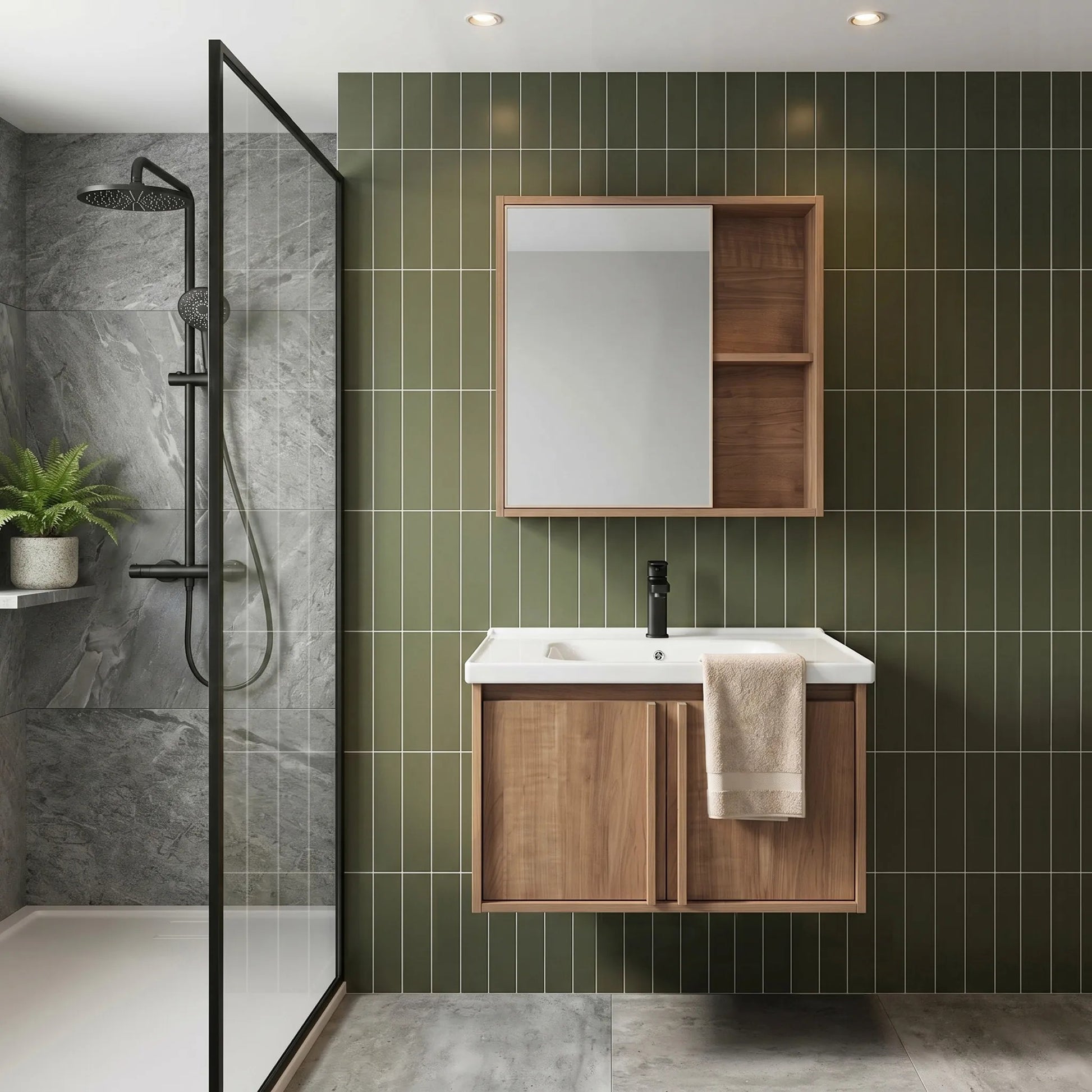 Badezimmermöbel-Set mit Waschbecken Gama T25023 HHL 60CM  5