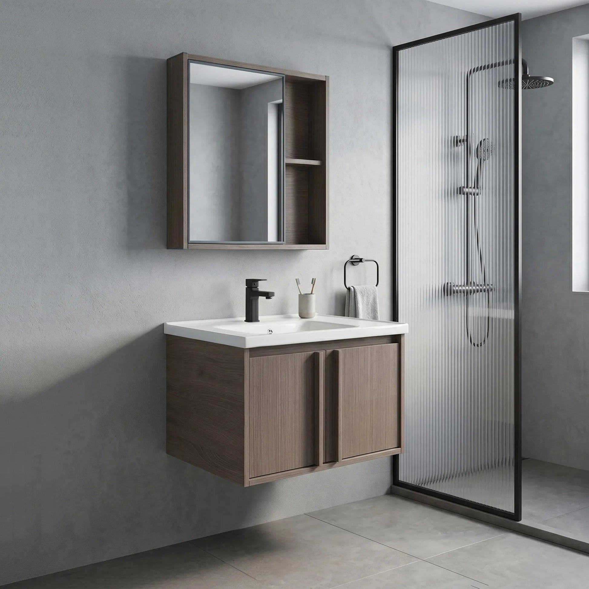 Badezimmermöbel-Set mit Waschbecken Gama T25023 KJM 60CM  5