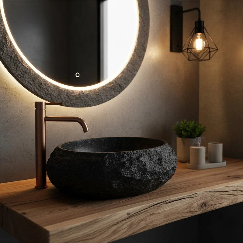 Aufsatzwaschbecken Rea Mika Black  5