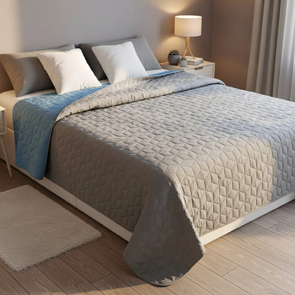 Tagesdecke Diamante L.Grey / Blue 220x240 5