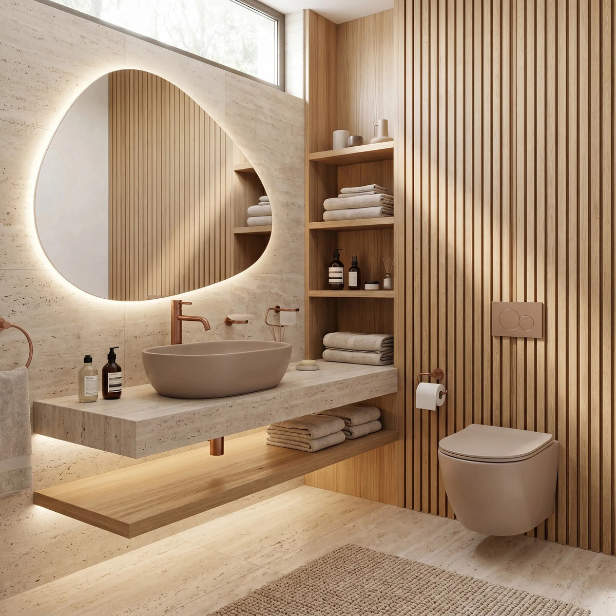Aufsatzwaschbecken Rea Focus Taupe 5
