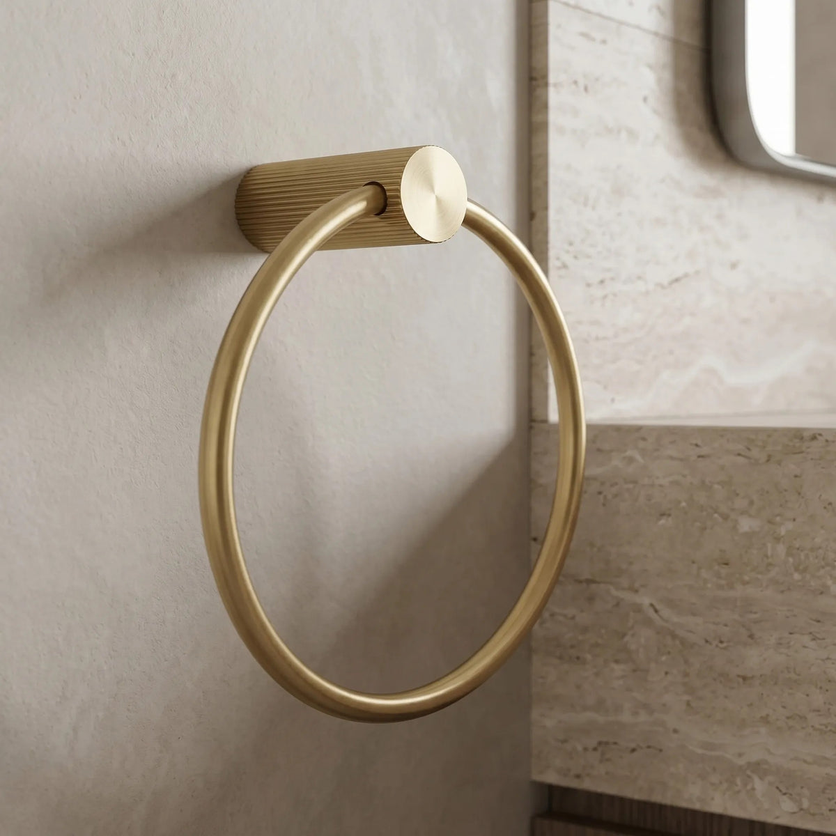 Badezimmerhaken Ring 64106 SOLO Brush Gold 5