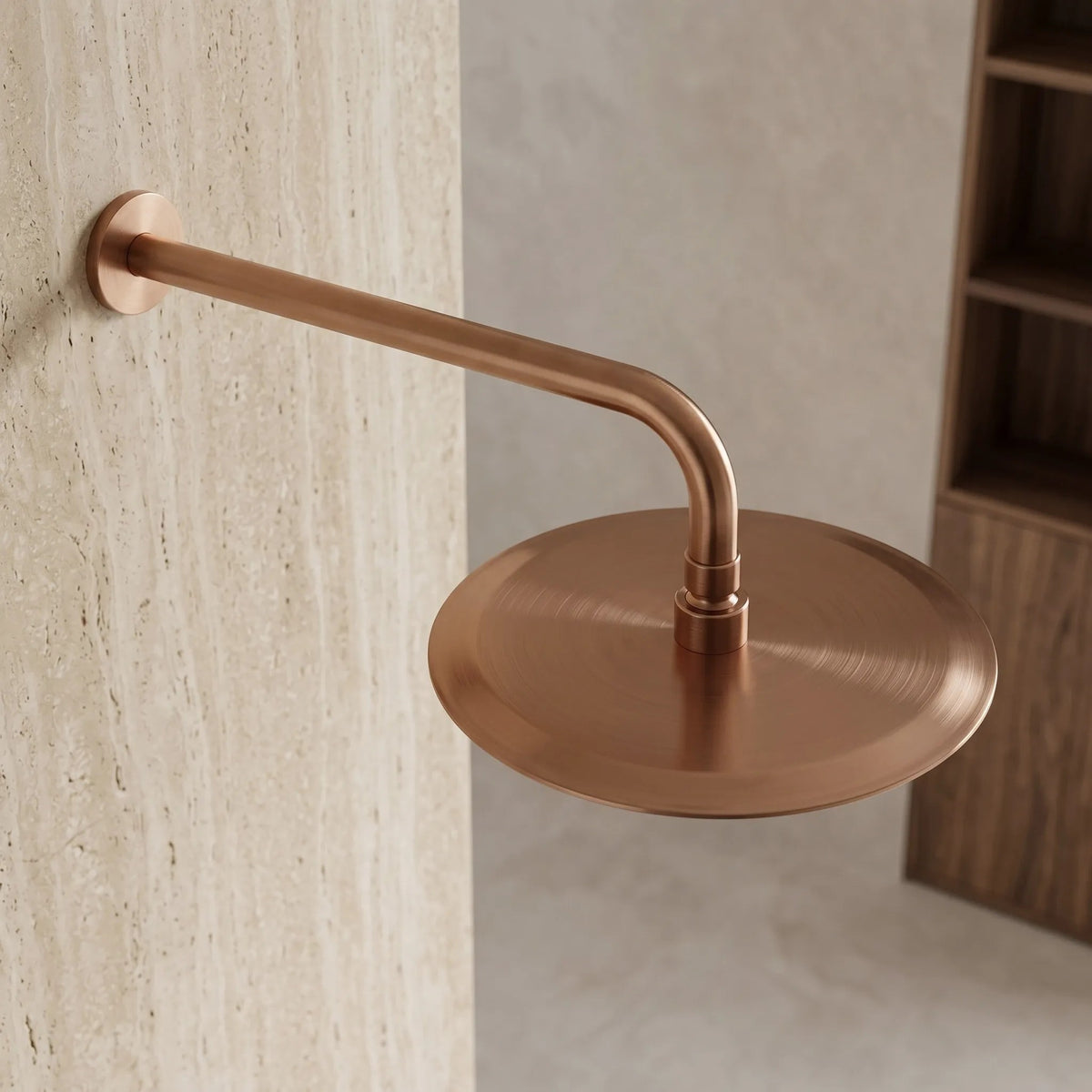 Runde Regendusche REA JS-P014BRG 25cm Brush Copper 5