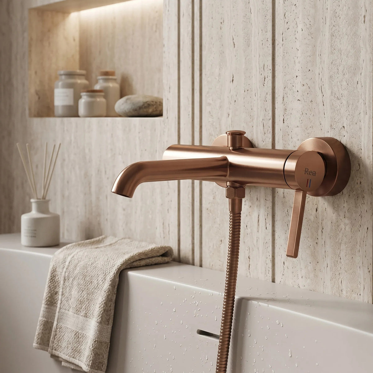 Wannenarmatur REA Rivo Brush Copper 5