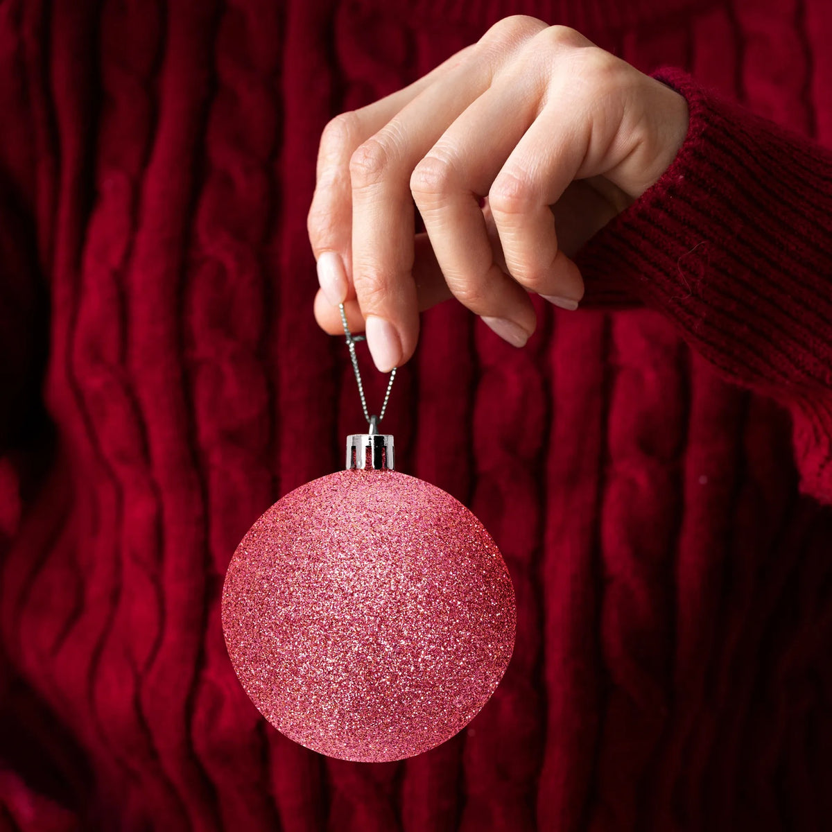 Christbaumkugeln 311433 ROSE RED 5