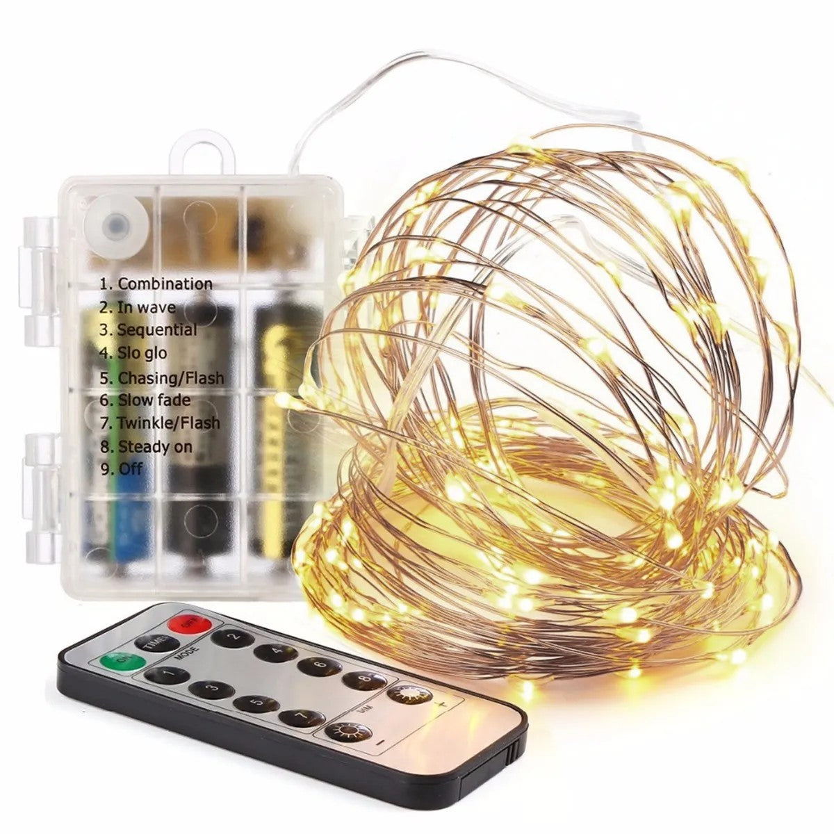 Lichterkette LED 300 Stk 3x3m Warm Lichtfarbe 5