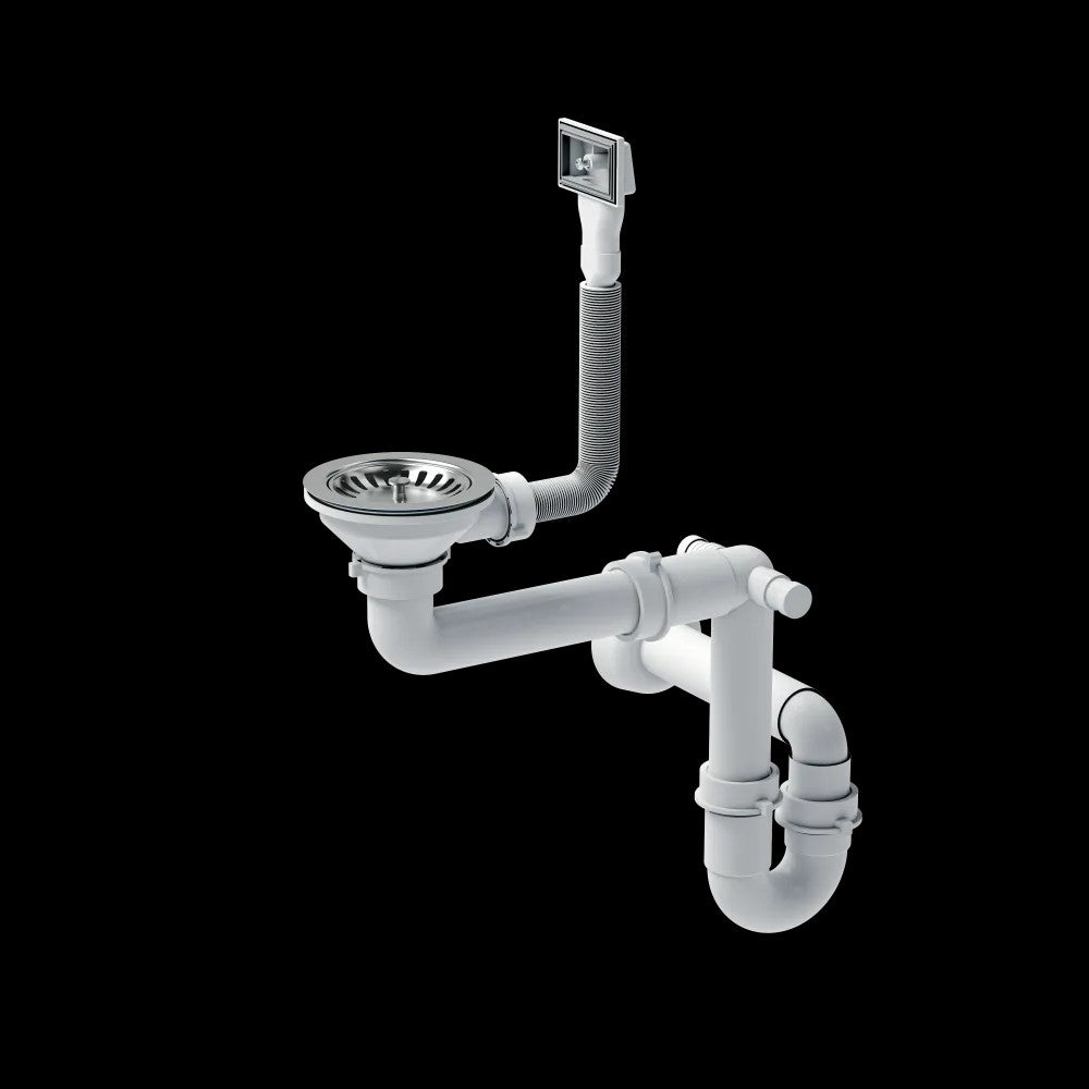 Edelstahlspüle RUSSEL 111 BRUSH NICKEL Linke Kammer 5