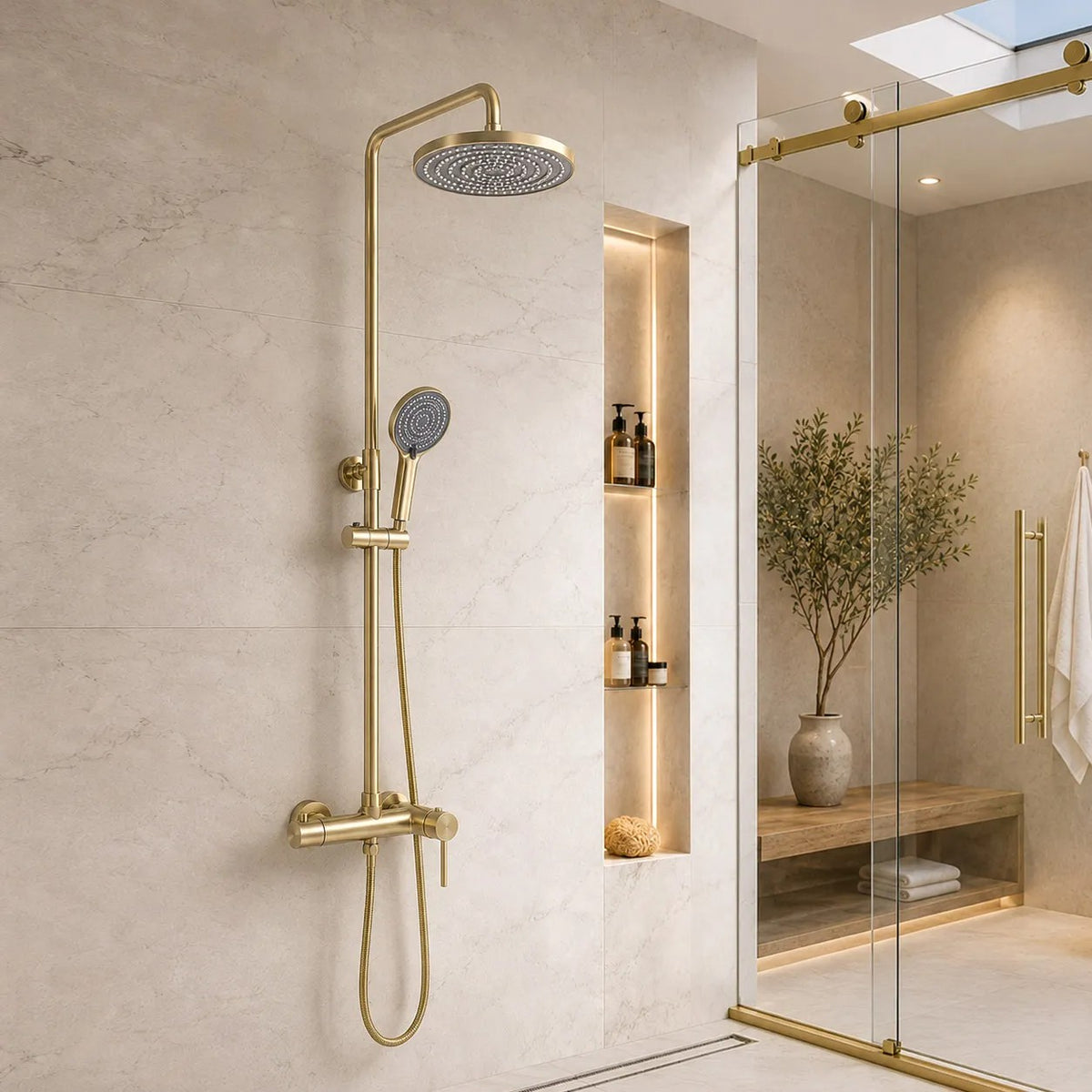 Duschgarnitur Rea Foster Brush Gold 5