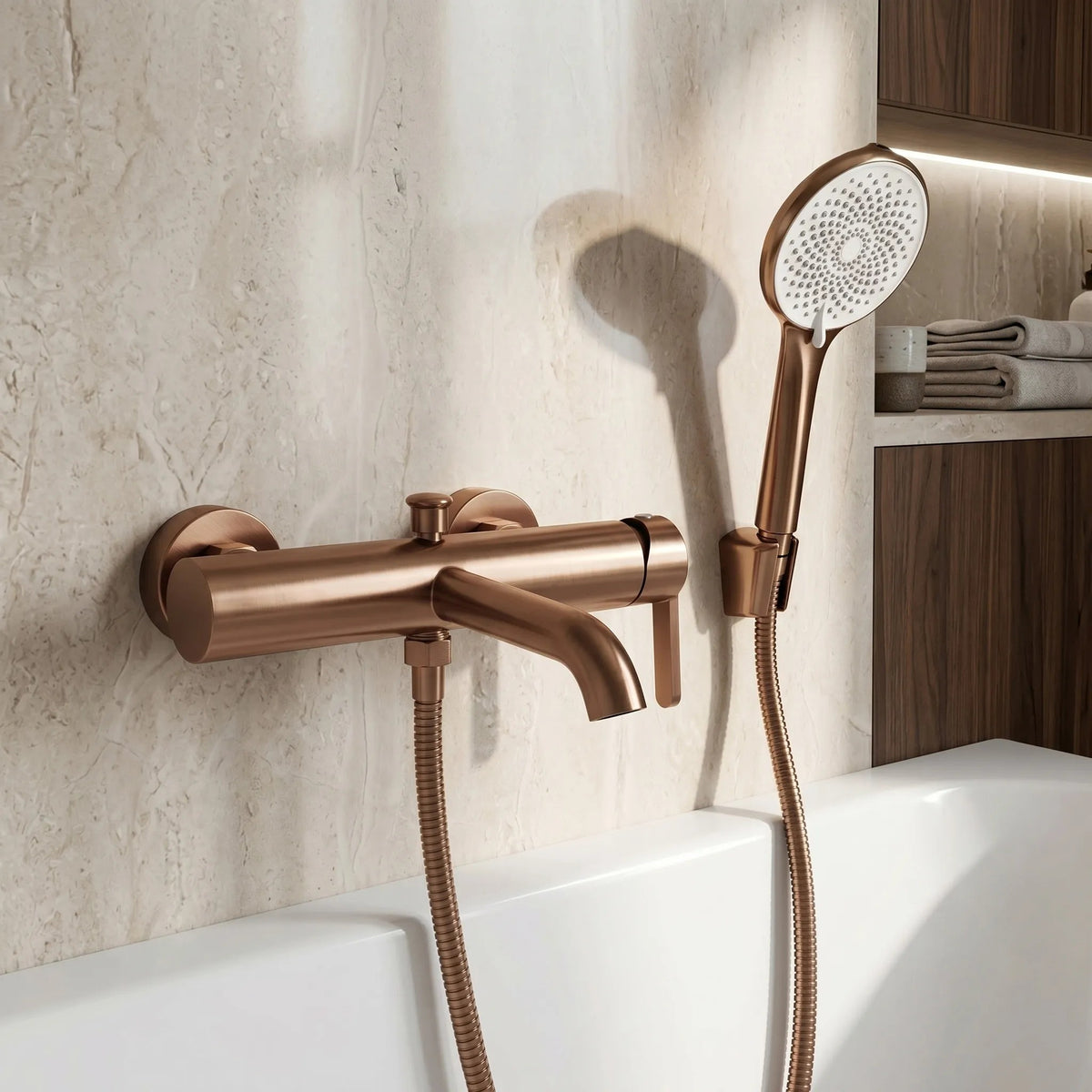 Wannenarmatur REA Ontario Side Brush Copper 5