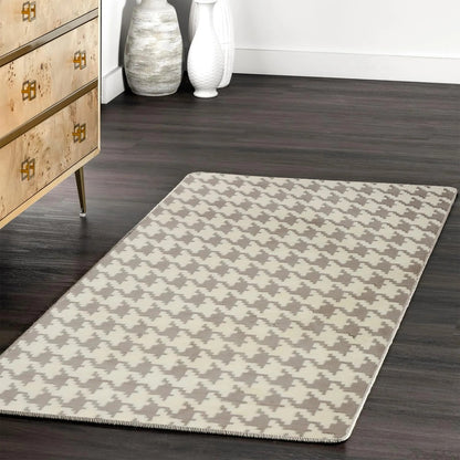 Plüschteppich Clover Pepitka Beige 140 X 200 5