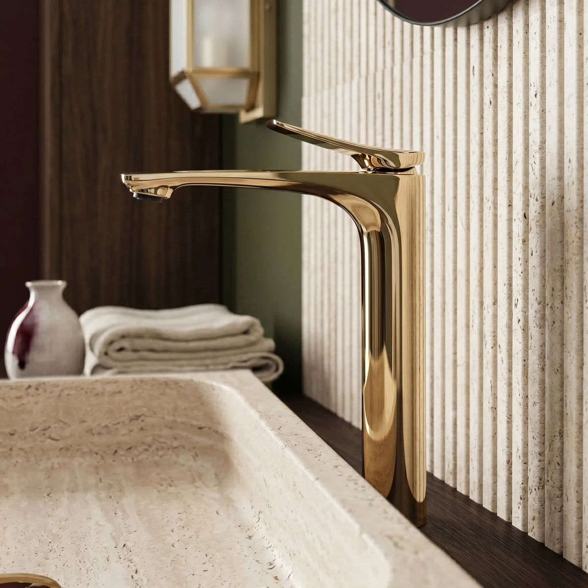 Waschbeckenarmatur PREMIUM Rea Vision Gold High 5