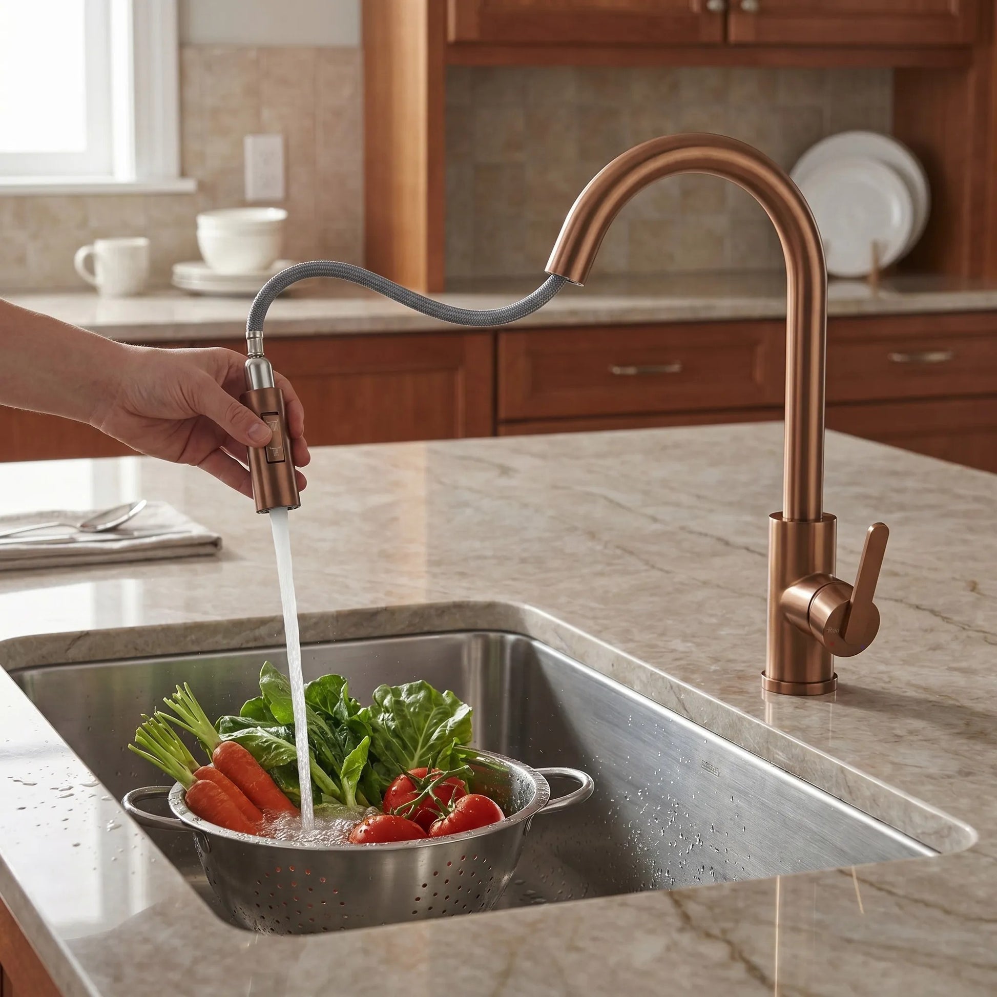 Küchearmatur REA Ontario Brush Copper  5