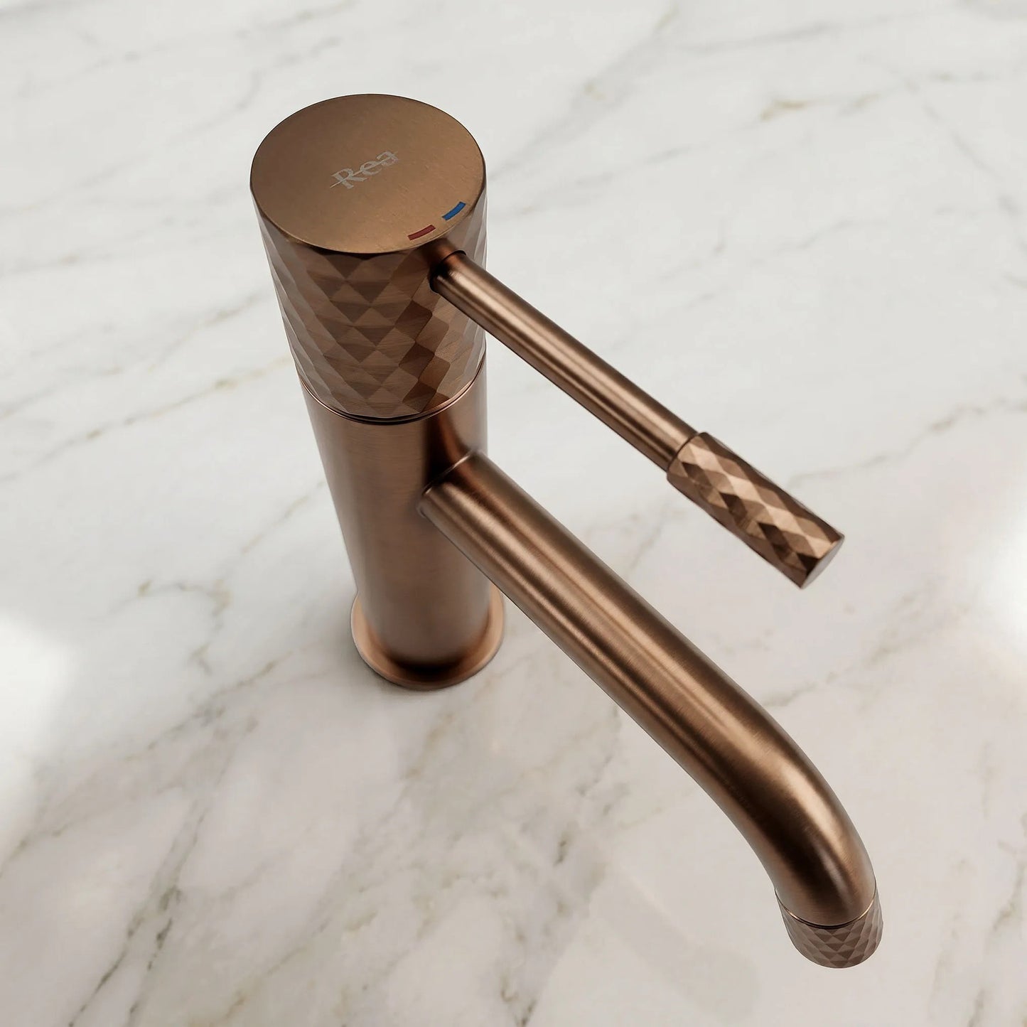 Waschbeckenarmatur Rea Lungo Diamond Brush Copper  5