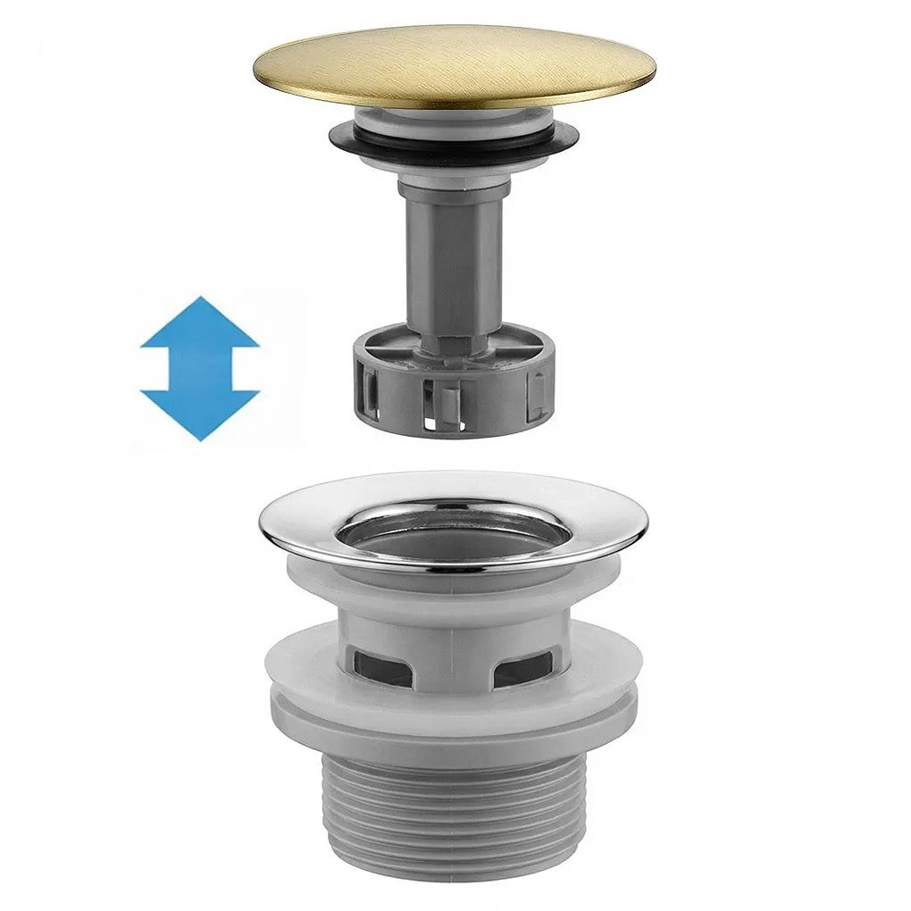 Waschbecken-Siphon Klik-Klak Universal REA Flow Brush  Gold  5