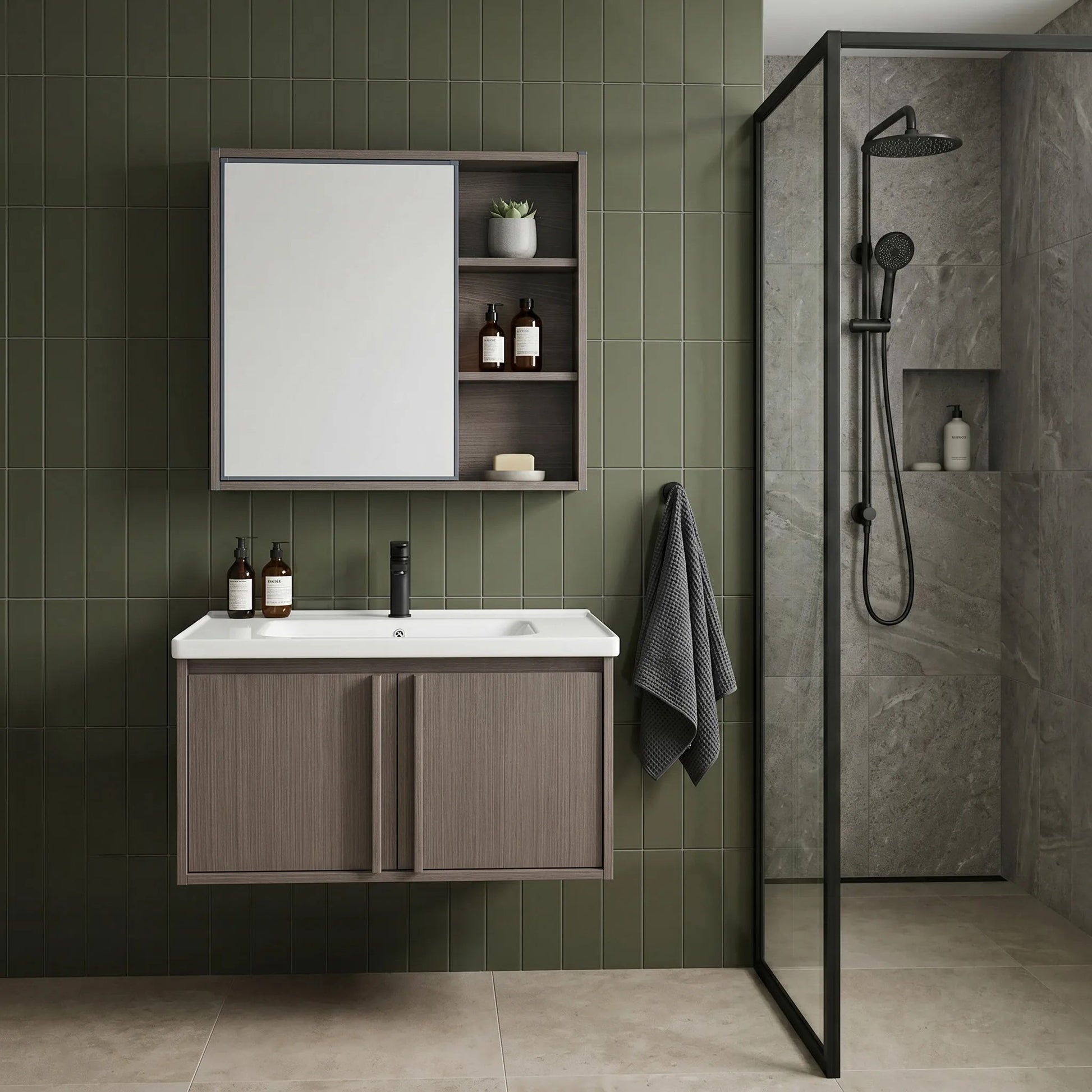Badezimmermöbel-Set mit Waschbecken Gama T25023 KJM 70CM  5