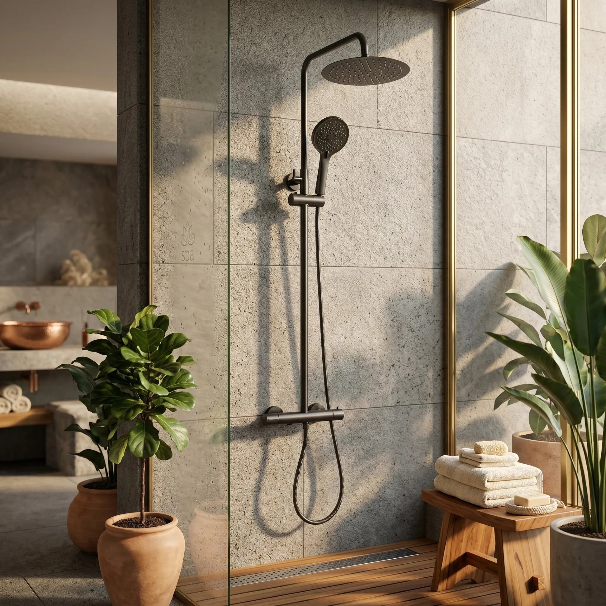 Thermostat Duschset Drop Titan  5