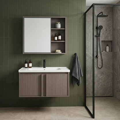 Badezimmermöbel-Set mit Waschbecken Gama T25023 KJM 80CM  5