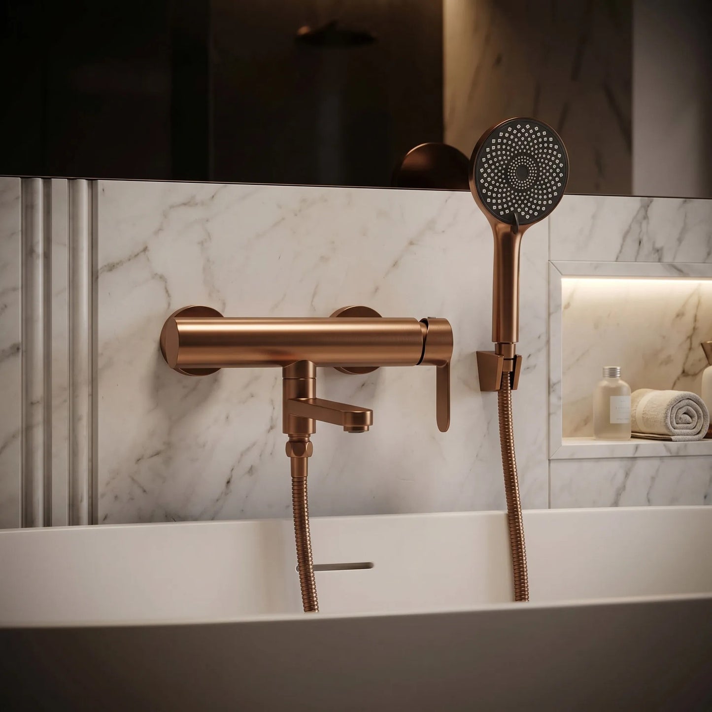 Wannenarmatur Rea Arcos Brushed Copper  5