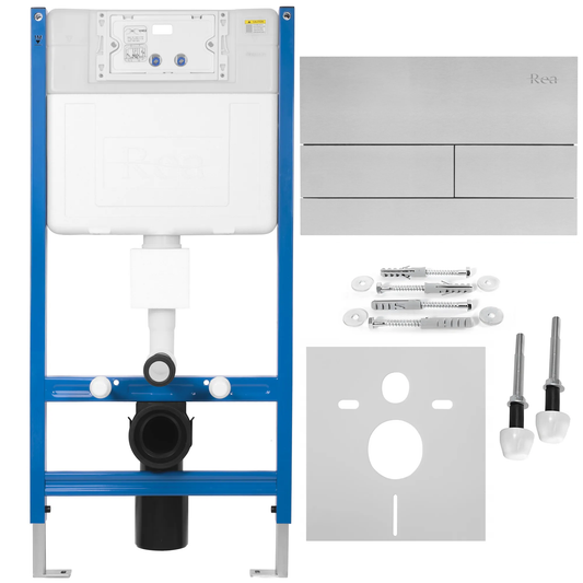 Vorwandelement für WC Rea T Brush Steel  1