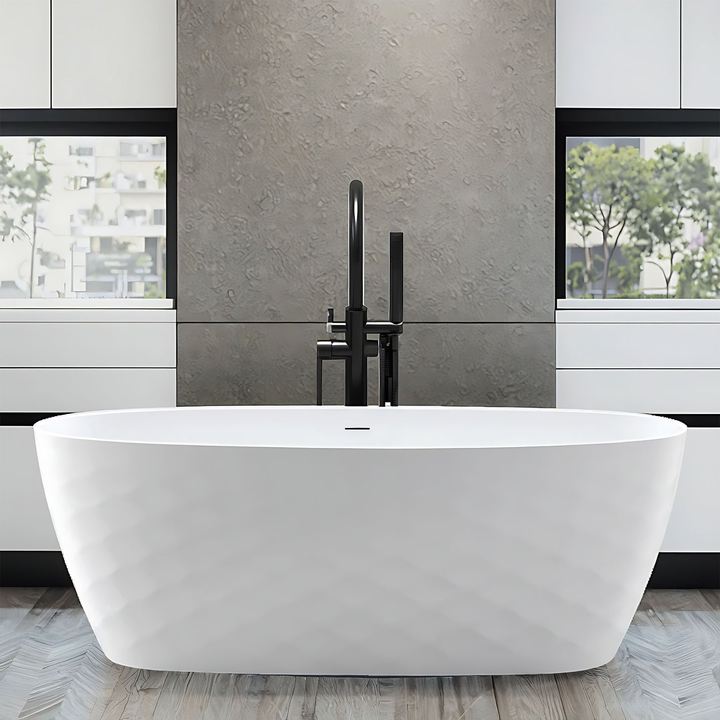 Freistehende Acrylbadewanne Gaja 170  4