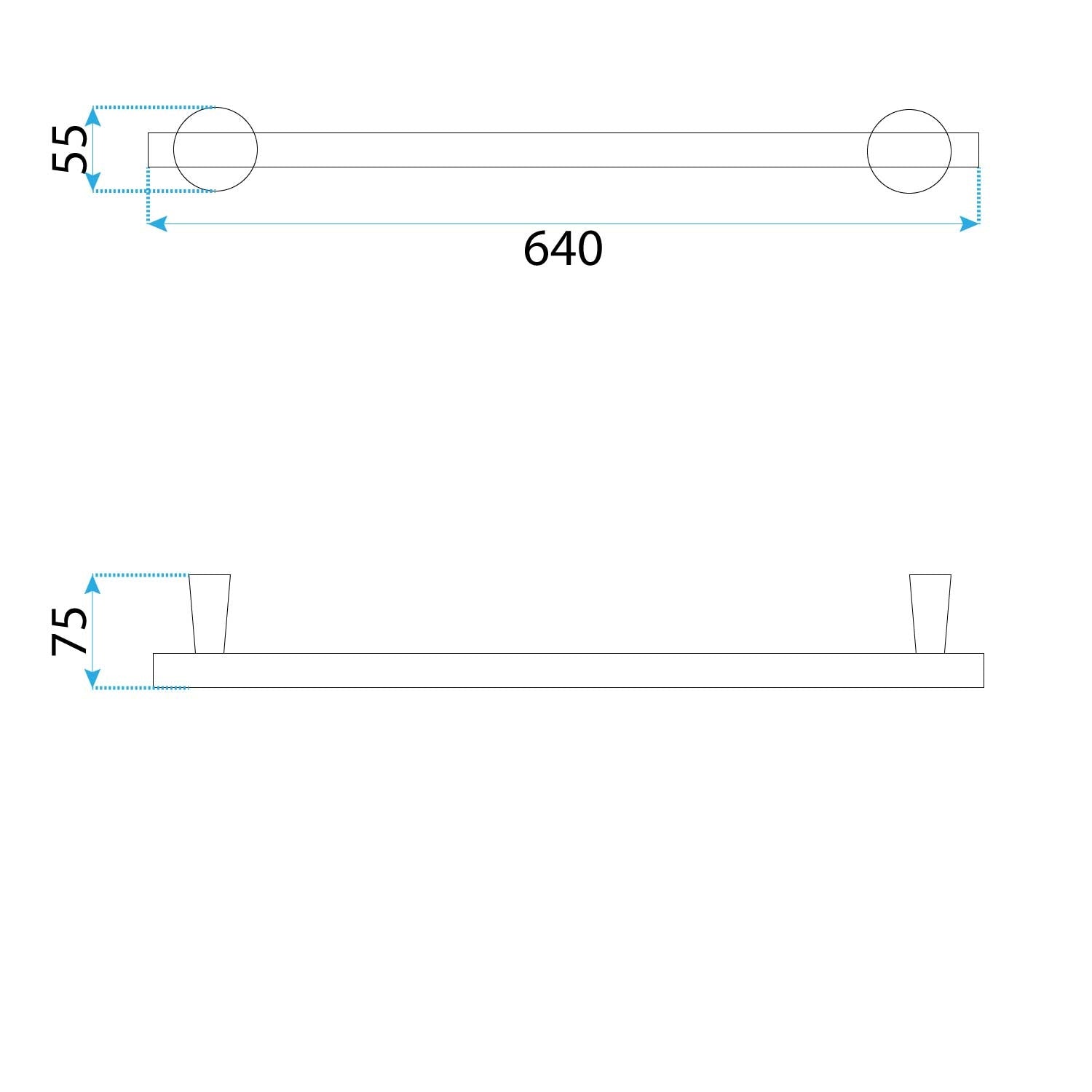 Handtuchhalter 16101 Aristo Brush Gold  5