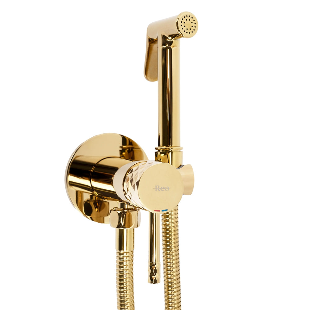 Bidetarmatur Lungo Loop Diamond Gold  1