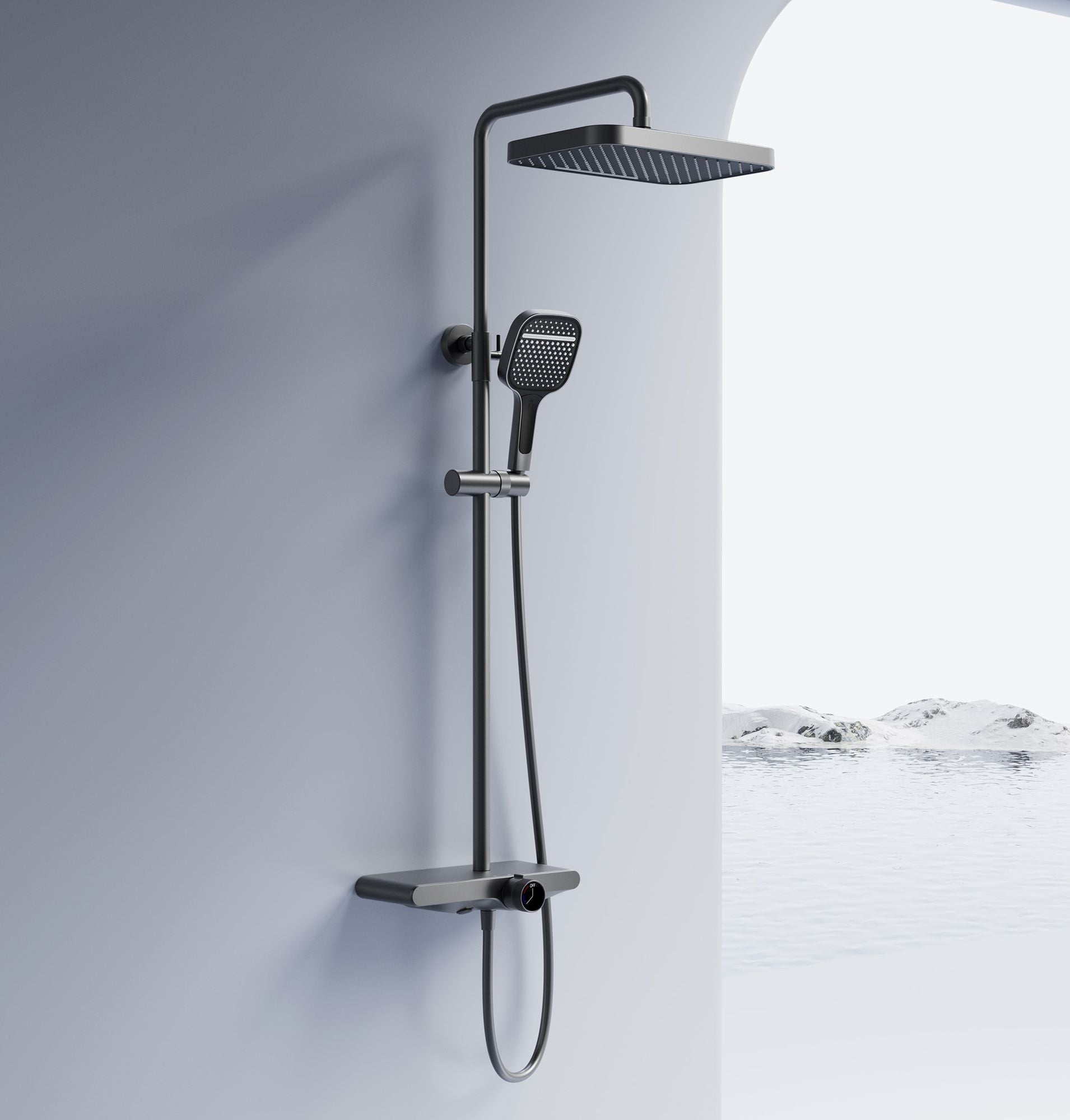 Duschgarnitur REA Bari Titanium  2
