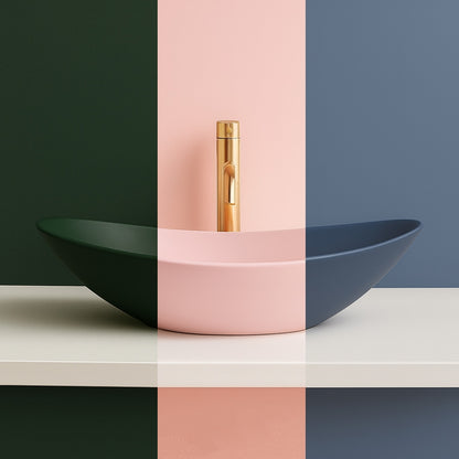 Aufsatzwaschbecken Rea Royal Powder Pink Matt  5