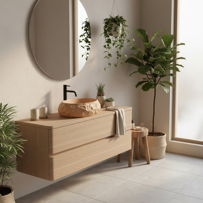 Aufsatzwaschbecken Rea Mika Light Terracotta  5