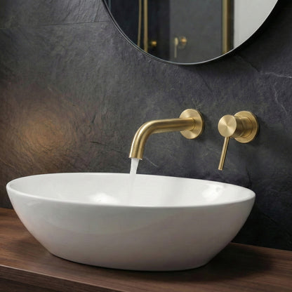 Auslauf für Unterputzarmatur Rea Lungo 20 cm Matt Gold  3