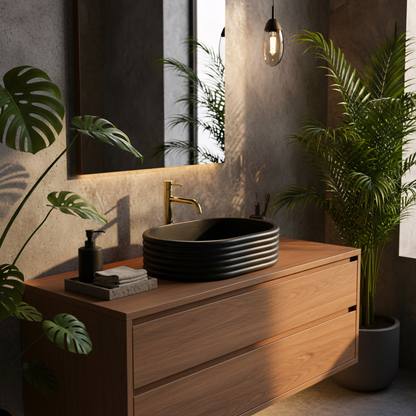 Aufsatzwaschbecken Rea Nicoletta Black  6