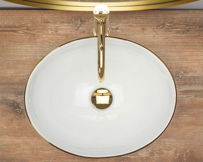 Aufsatzwaschbecken Rea Sofia Gold Edge 4