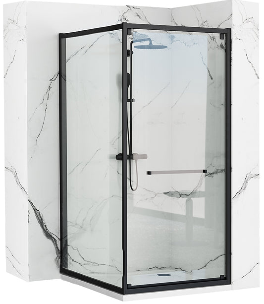 Duschkabine Rea Space In Black 80x100 ohne Duschwanne 1