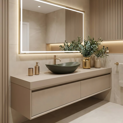 Aufsatzwaschbecken Rea Royal Olive Matt  2
