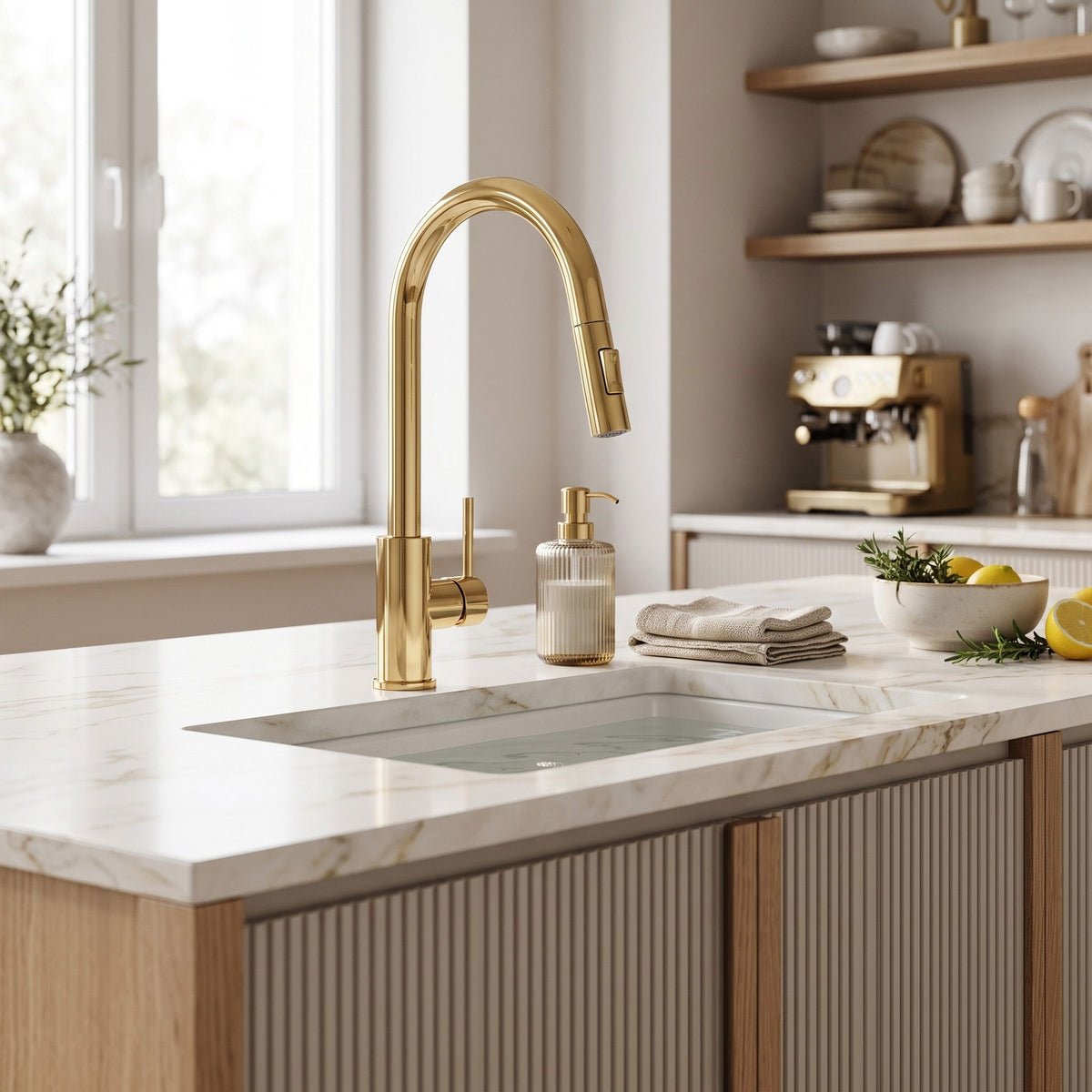 Luftauslass Mit Perlator Für Küchenarmatur REA Fresh Gold 5