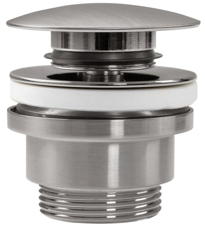 Waschbeckenstöpsel universal click-clack Rea nickel gebürstet INOX  1