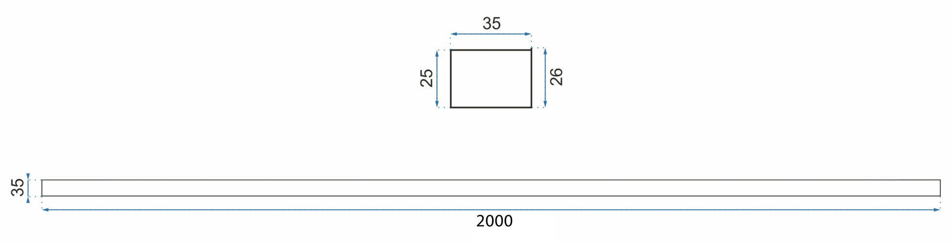 Verbreiterungsadapter 200cm Brush Gold  4